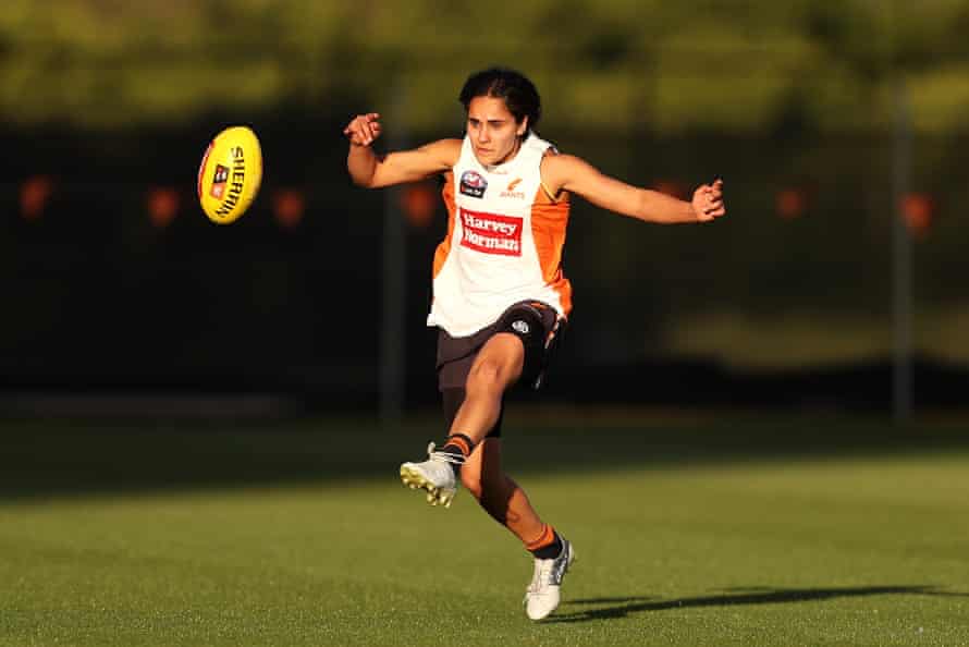 Haneen Zreika during a GWS training session in November.