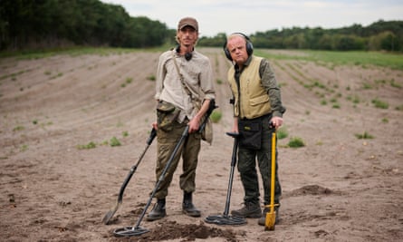 ‘Amazing dialogue’ … Jones with Mackenzie Crook in the Detectorists Christmas special.