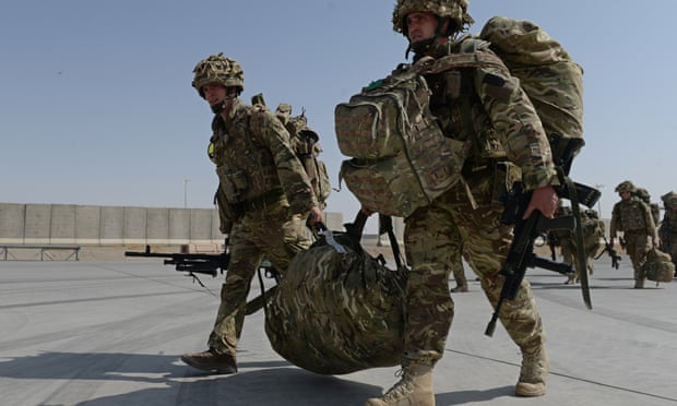 British soldiers arriving in Kandahar