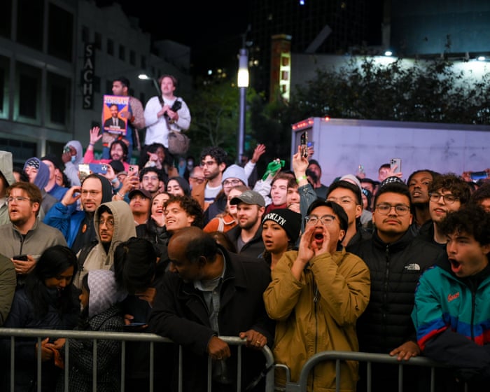 'A historic moment': New Yorkers react to Zohran Mamdani's victory – video