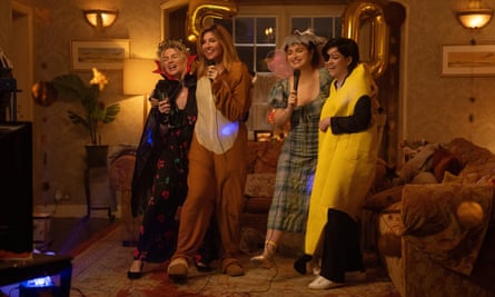 Eva Birthistle, Sharon Horgan, Eve Hewson and Sarah Greene in Bad Sisters.