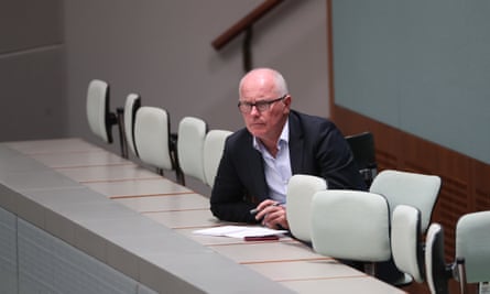 Gordon at work in Parliament House, June 2017.