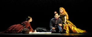A scene from Stephen Sondheim’s Passion directed by Fanny Ardant at the Châtelet theatre in Paris.