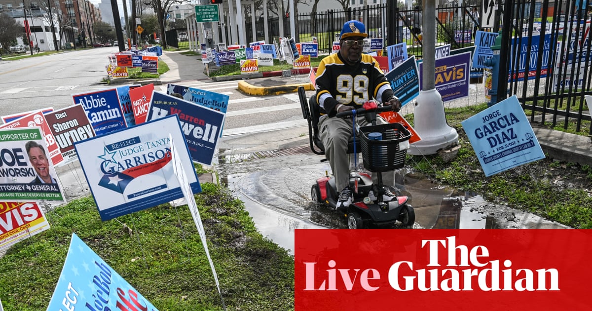 All eyes on Texas and North Carolina as three states cast first ballots of 2026 midterm elections – live updates