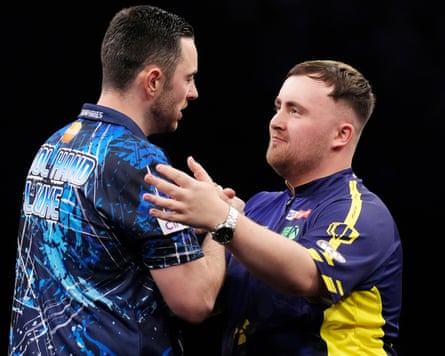 Luke Humphries (left) has been overtaken by Luke Littler in the world rankings.