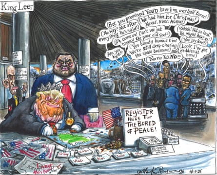 Martin Rowson on Trump and a world in turmoil – cartoon