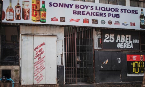 A closed liquor store in South Africa