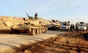 Kurdish peshmerga forces prepare for battle against the Isis.