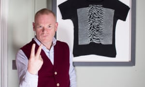 ‘My entry level into Romanticism was Peter Saville’ … George Shaw with his old Joy Division T-shirt.