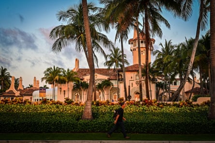 The Mar-a-Lago Club, home of former US President Donald Trump