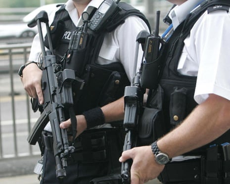 Armed police.