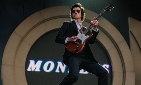 Alex Turner performing with Arctic Monkeys at Emirates Stadium, London, 16 June.