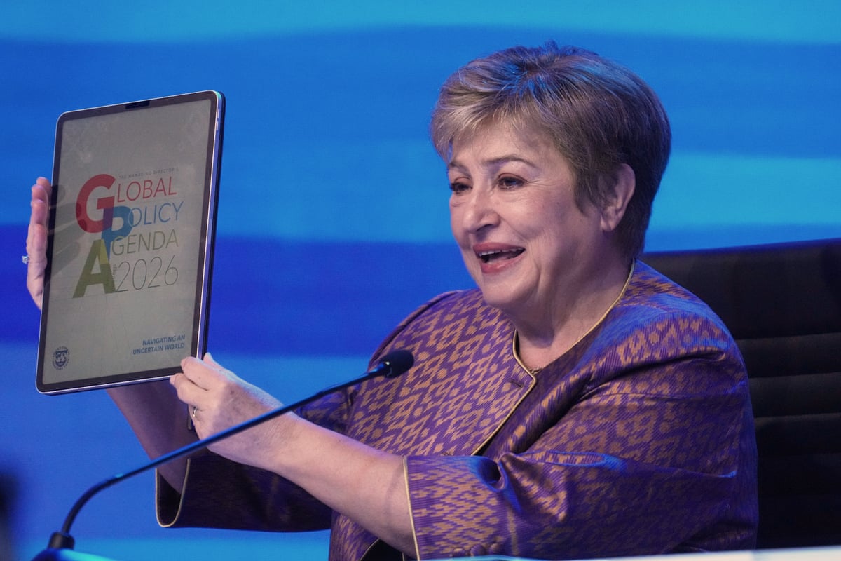 Director Kristalina Georgieva speaks at a news conference on the Global Policy Agenda forum during the annual meetings of the International Monetary Fund and the World Bank Group in Bangkok, Thailand, this morning