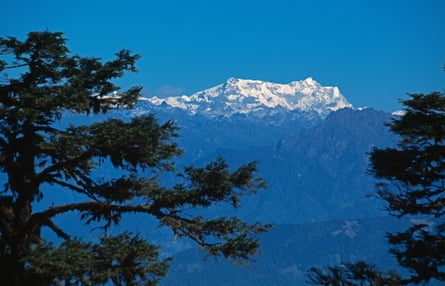 Gangkhar Puensum covered with snow