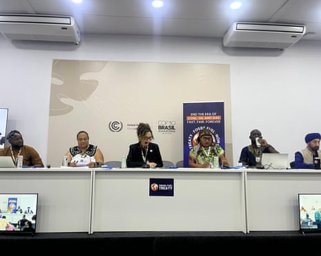 Activists from the Fossil Fuel Treaty.