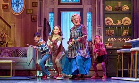 The cast of Mrs Doubtfire: The New Musical Comedy at Shaftesbury theatre, London.