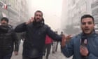 Moment second earthquake hits Turkey caught on live broadcast - video
