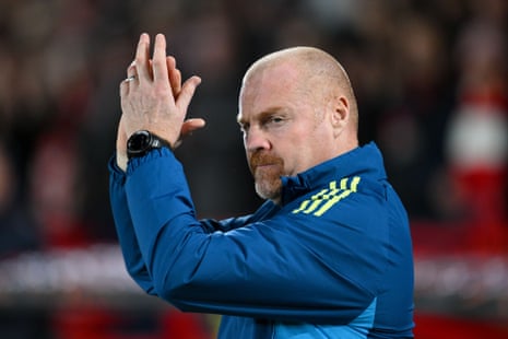 Sean Syche applauds home fans at the City Ground following his new side’s win over Portuguese league leaders Porto.