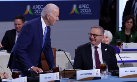 US president Joe Biden and prime minister Anthony Albanese in 2023.