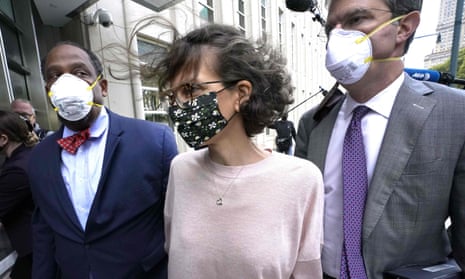 Clare Bronfman arrives at court in Brooklyn, New York, on 30 September. 