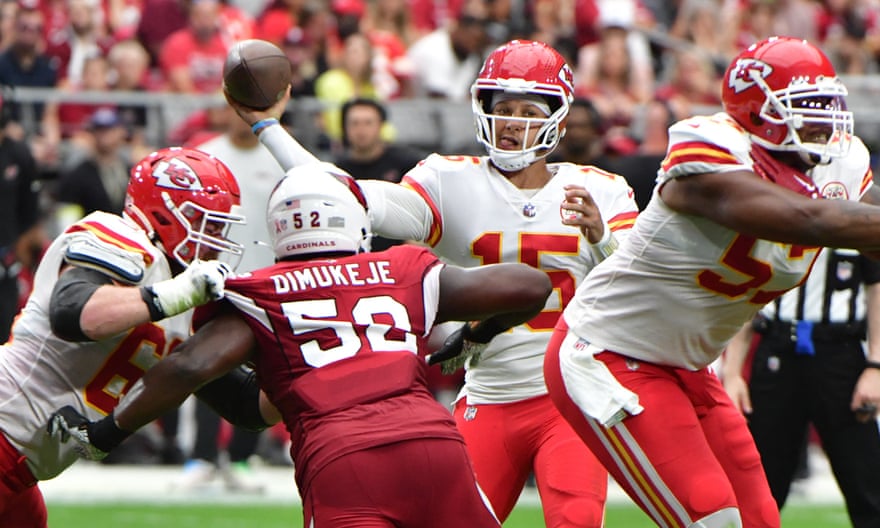 Patrick Mahomes was unstoppable for most of the Chiefs' victory over the Cardinals on Sunday