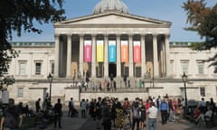 View of the UCL Main Building in London during an open day.