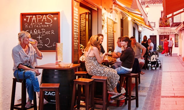 A tapas bar near Málaga in Andalusia