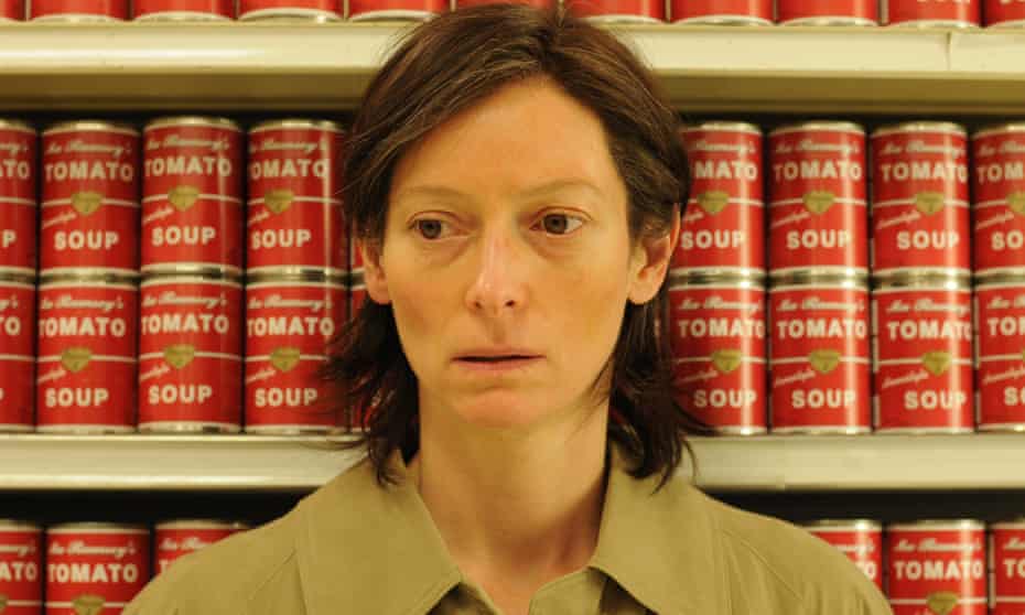 Tilda Swinton as Eva in the film version of We Need To Talk About Kevin.