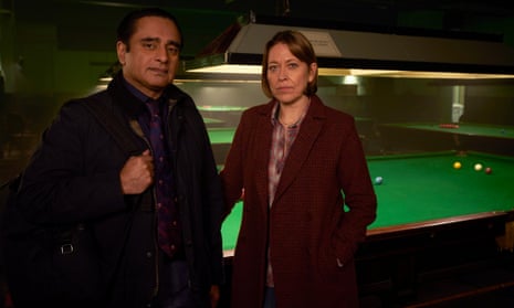 Supporting roles … Nicola Walker as DCI Cassie Stuart and Sanjeev Bhaskar as DI Sunny Khan in Unforgotten.