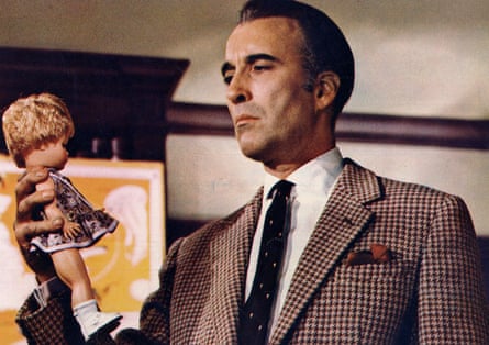 Christopher Lee in The House That Dripped Blood.