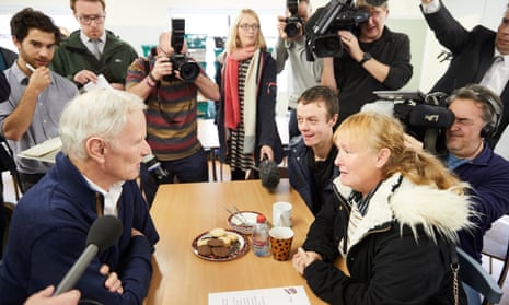 Philip Alston visits a Newcastle food bank.