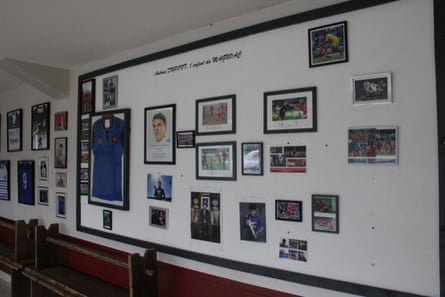 The wall at Castelnau-Magnoac rugby club