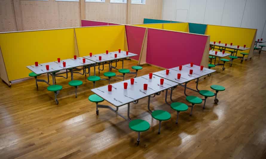 A school lunch hall