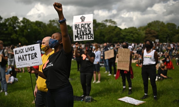 A Black Lives Matter protest in Leeds in June 2020