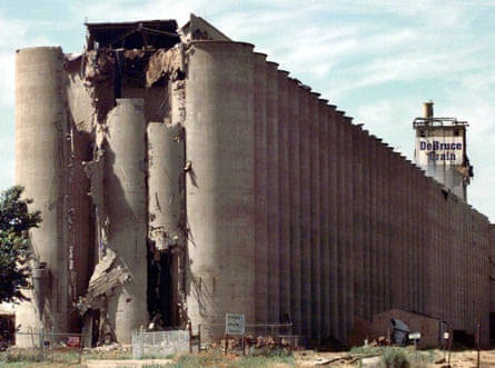 The DeBruce Grain elevator. Federal safety inspectors had not visited it for 16 years when an explosion ripped through the half-mile long structure killing seven workers.