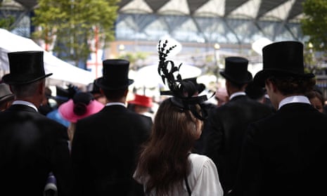 Racegoers mingle ahead of racing on the fourth day of Royal Ascot.