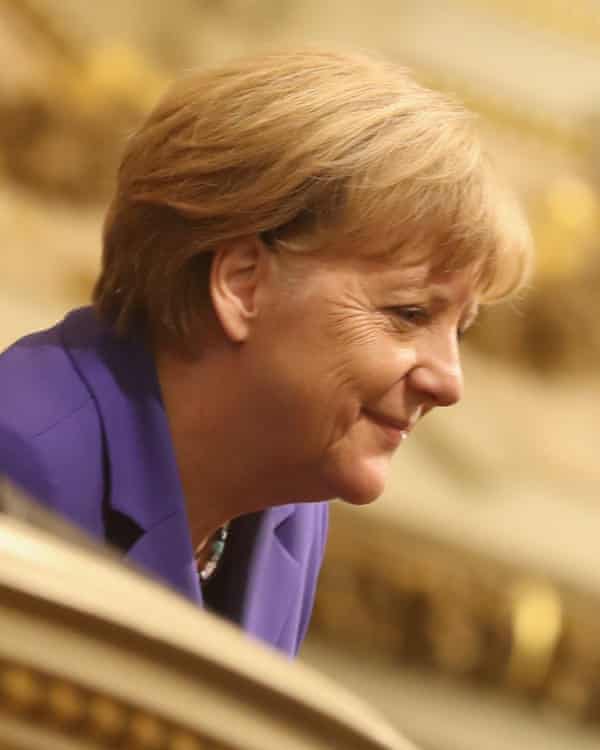 The German chancellor, Angela Merkel.