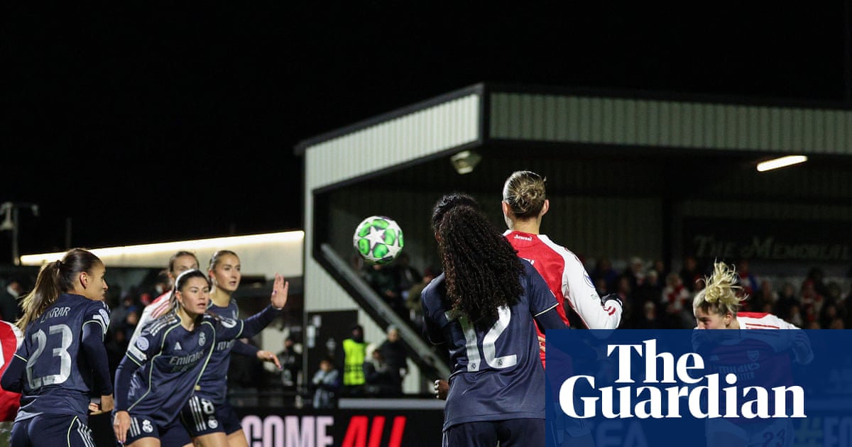 Russo double secures tight turnaround for Arsenal against Real Madrid in WCL