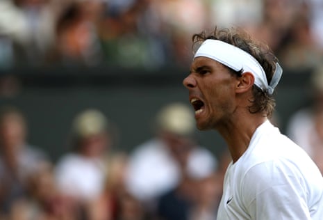 A frustrated Rafael Nadal.