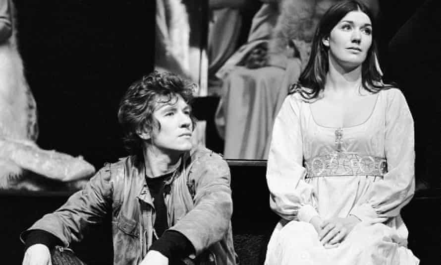 Ian McKellan as Hamlet and Susan Fleetwood who played Ophelia in a 1971 production of the play.