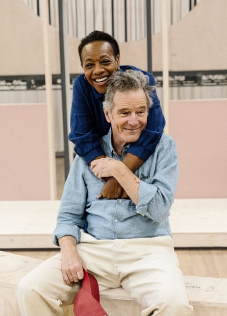 Marianne Jean-Baptiste and Bryan Cranston in rehearsal