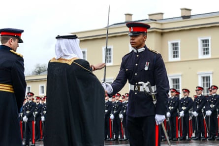 Kidane Cousland is awarded the Sword of Honour at Sandhurst in April 2016.