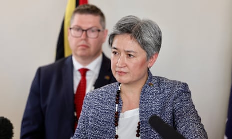 Penny Wong holds press conference on Pacific trip