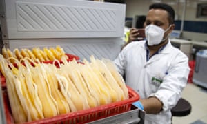 What Is Blood Plasma Therapy And Does It Work For Covid 19 World News The Guardian