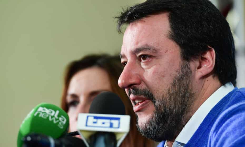 Matteo Salvini talks to the media the day after the Emilia-Romagna vote.