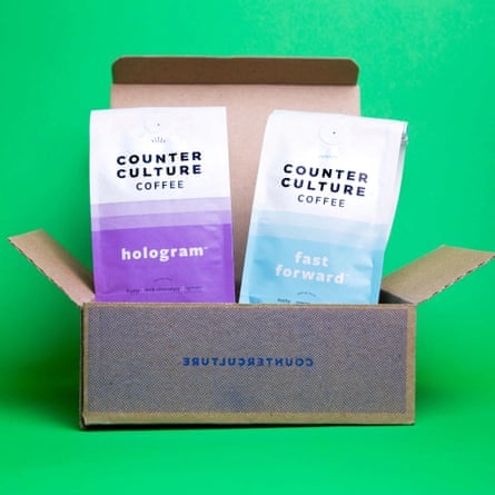 two bags of coffee from Counter Culture’s Blend Box Subscription