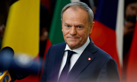 Polish prime minister Donald Tusk attends a European Union leaders special summit to discuss Ukraine and European defence, in Brussels.