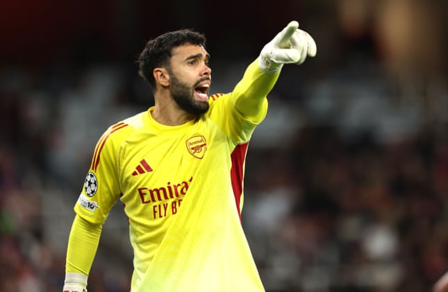 David Raya em ação pelo Arsenal