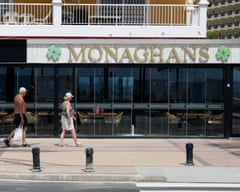 Exterior daytime view of Monghans bar in Fuengirola