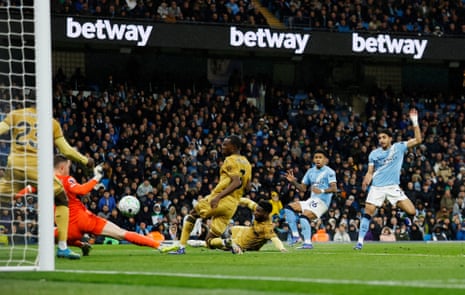 Omar Marmoush scores a smart second for City